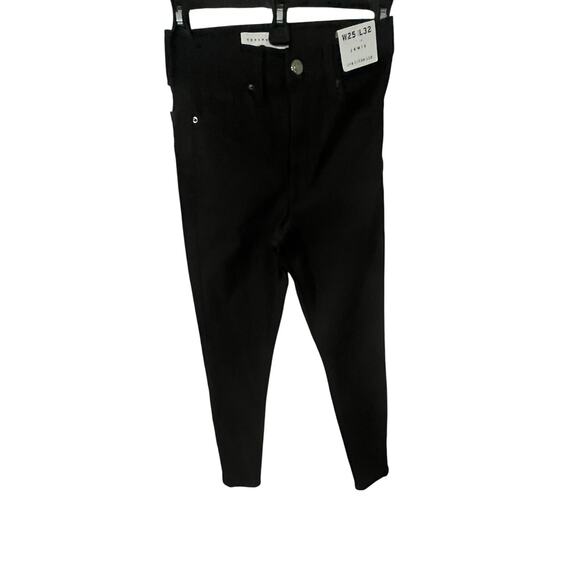 NWT Topshop Jamie Black Skinny Jeans – Size W25 / US 2 - Picture 1 of 5